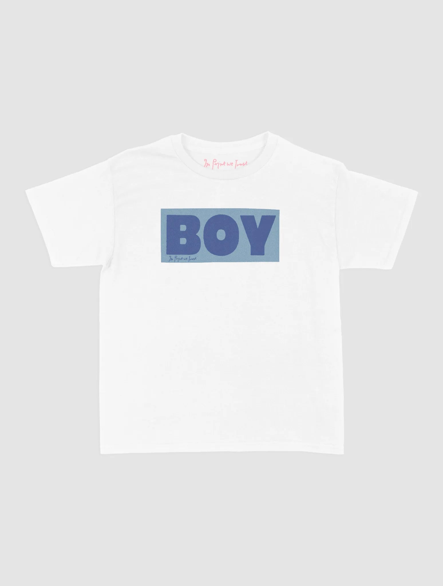 boy baby tee - In Print We Trust