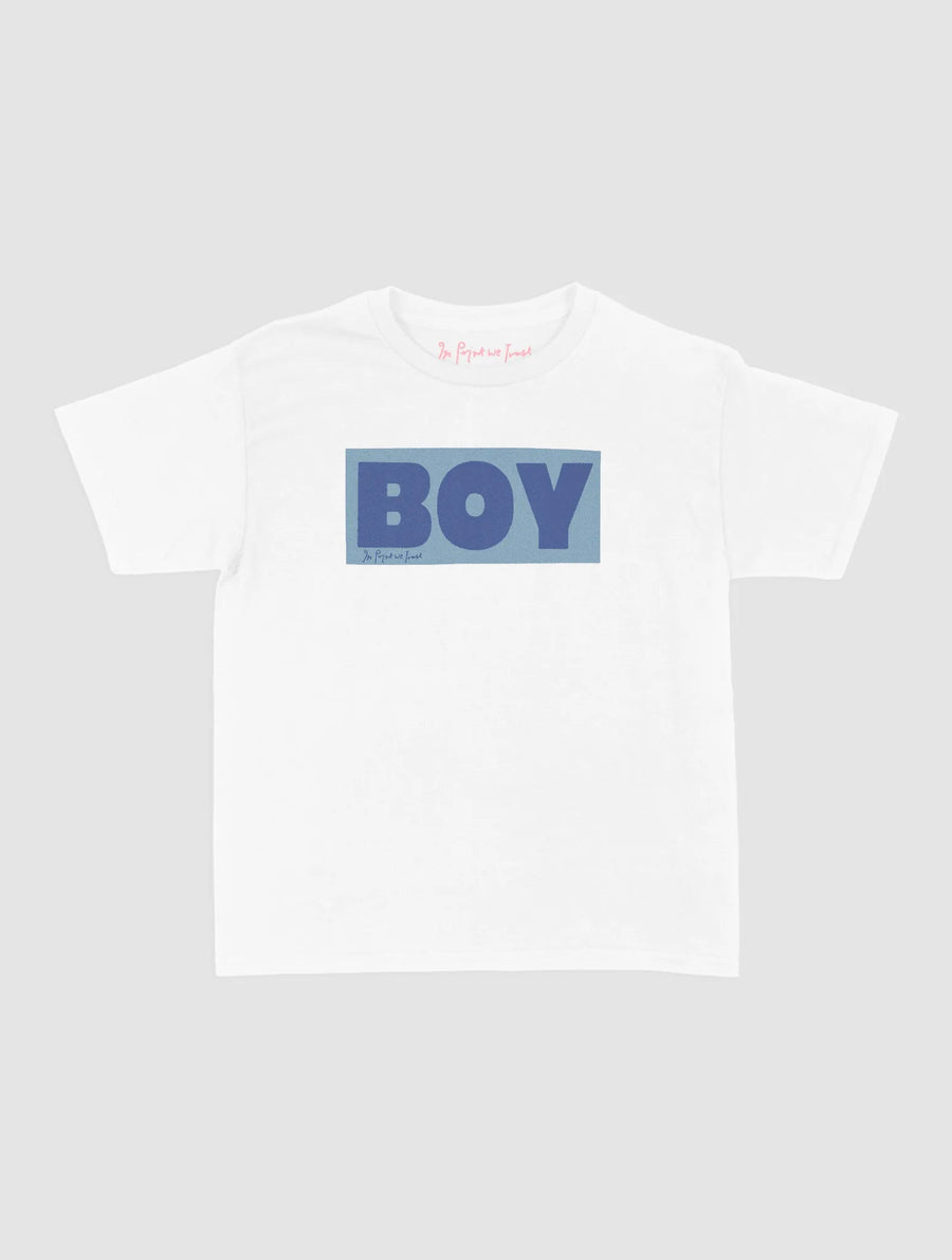 boy baby tee - In Print We Trust