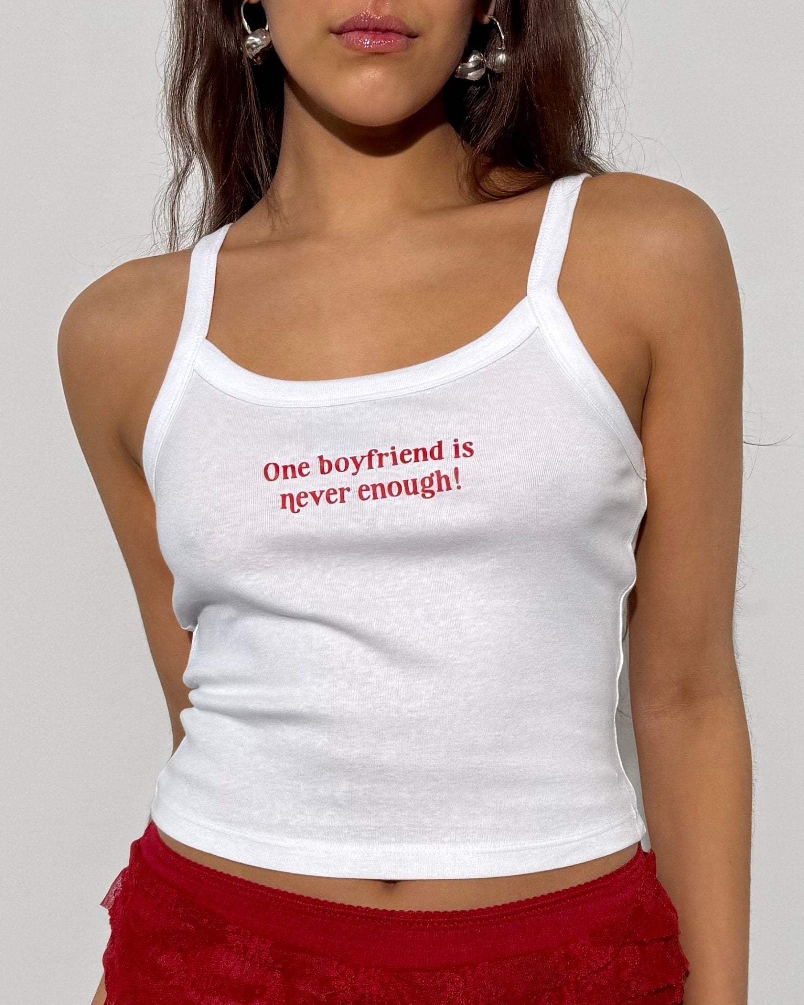 boyfriend tank top - In Print We Trust