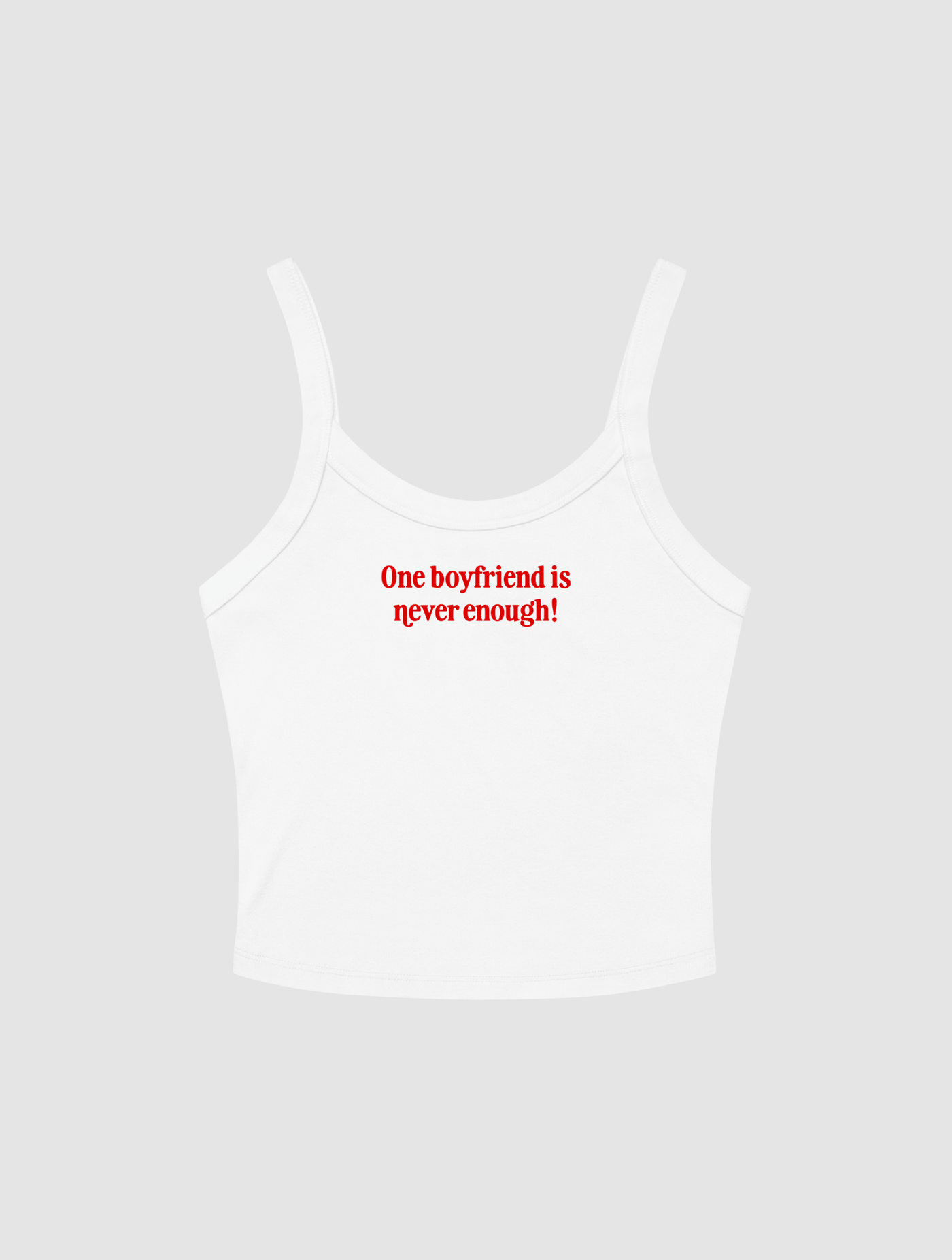 boyfriend tank top - In Print We Trust