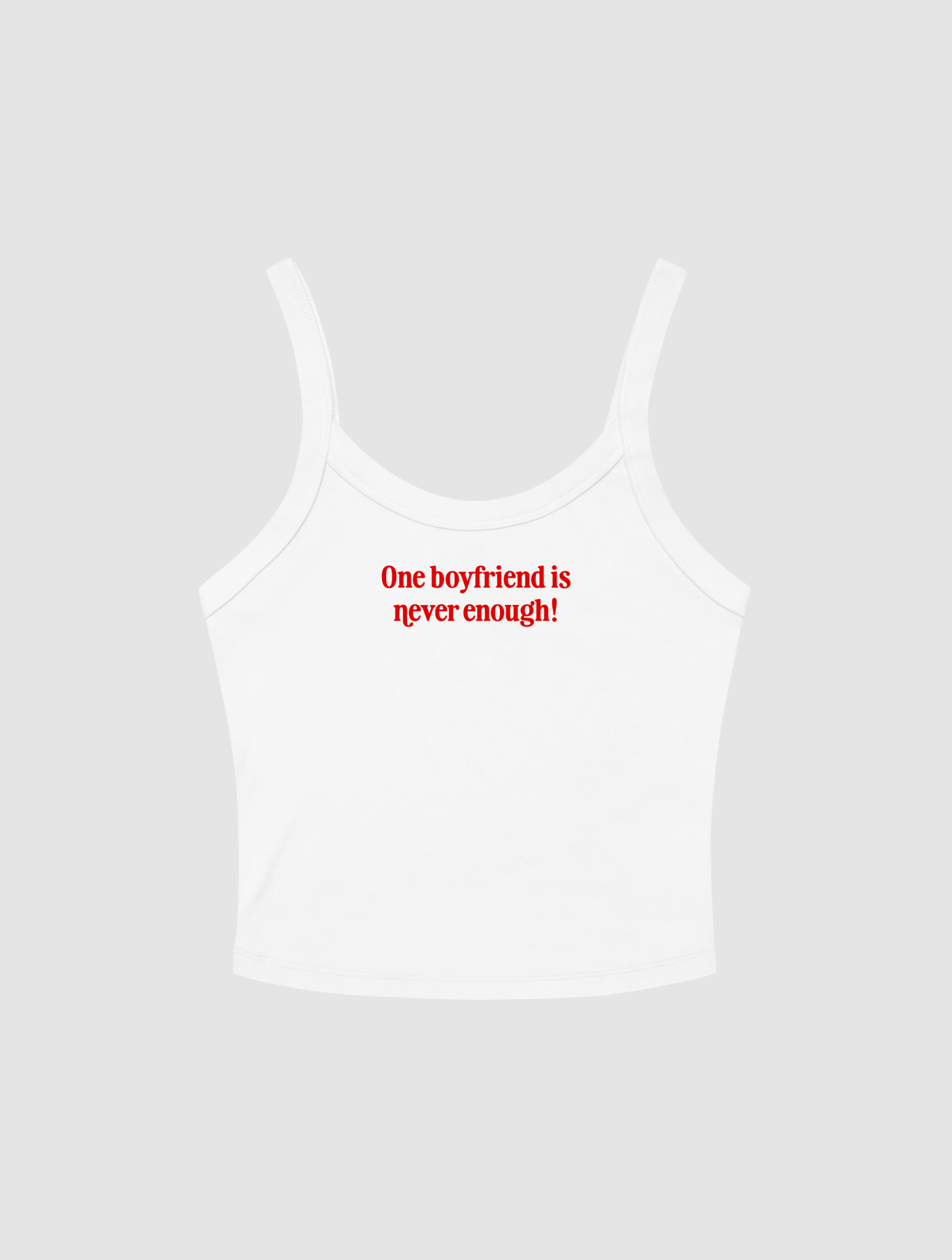 boyfriend tank top - In Print We Trust