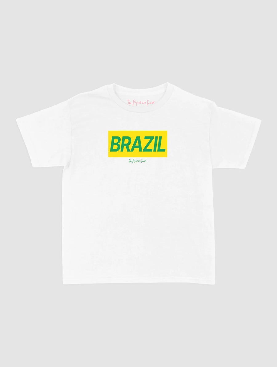 brazil baby tee - In Print We Trust