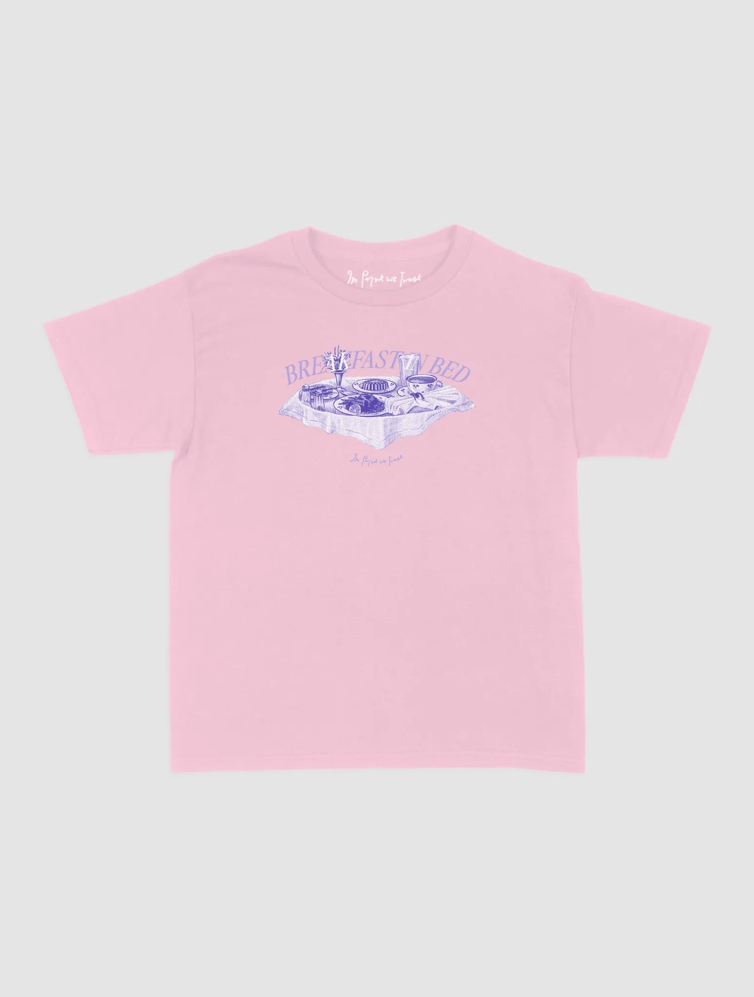 breakfast in bed baby tee - In Print We Trust