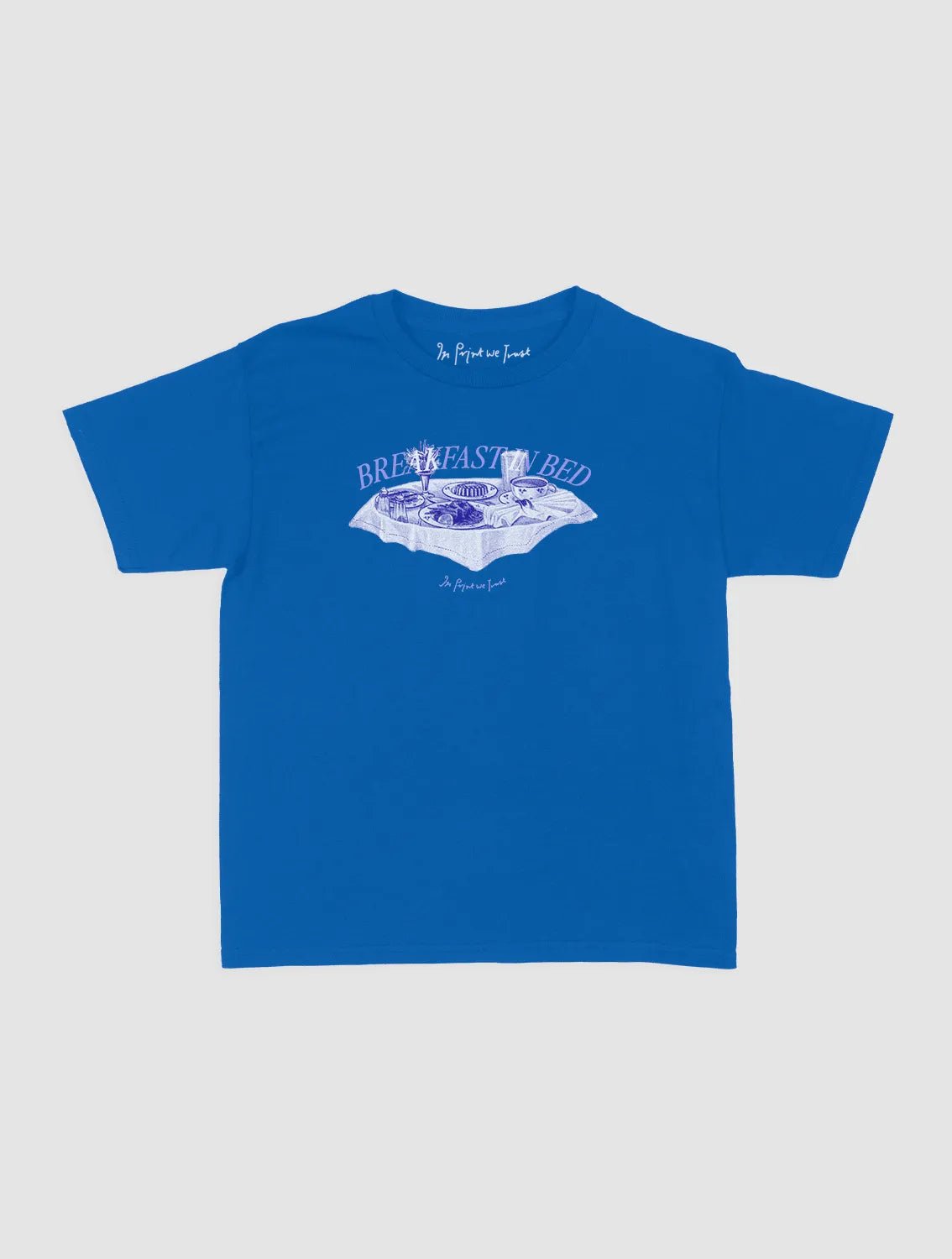 breakfast in bed baby tee - In Print We Trust