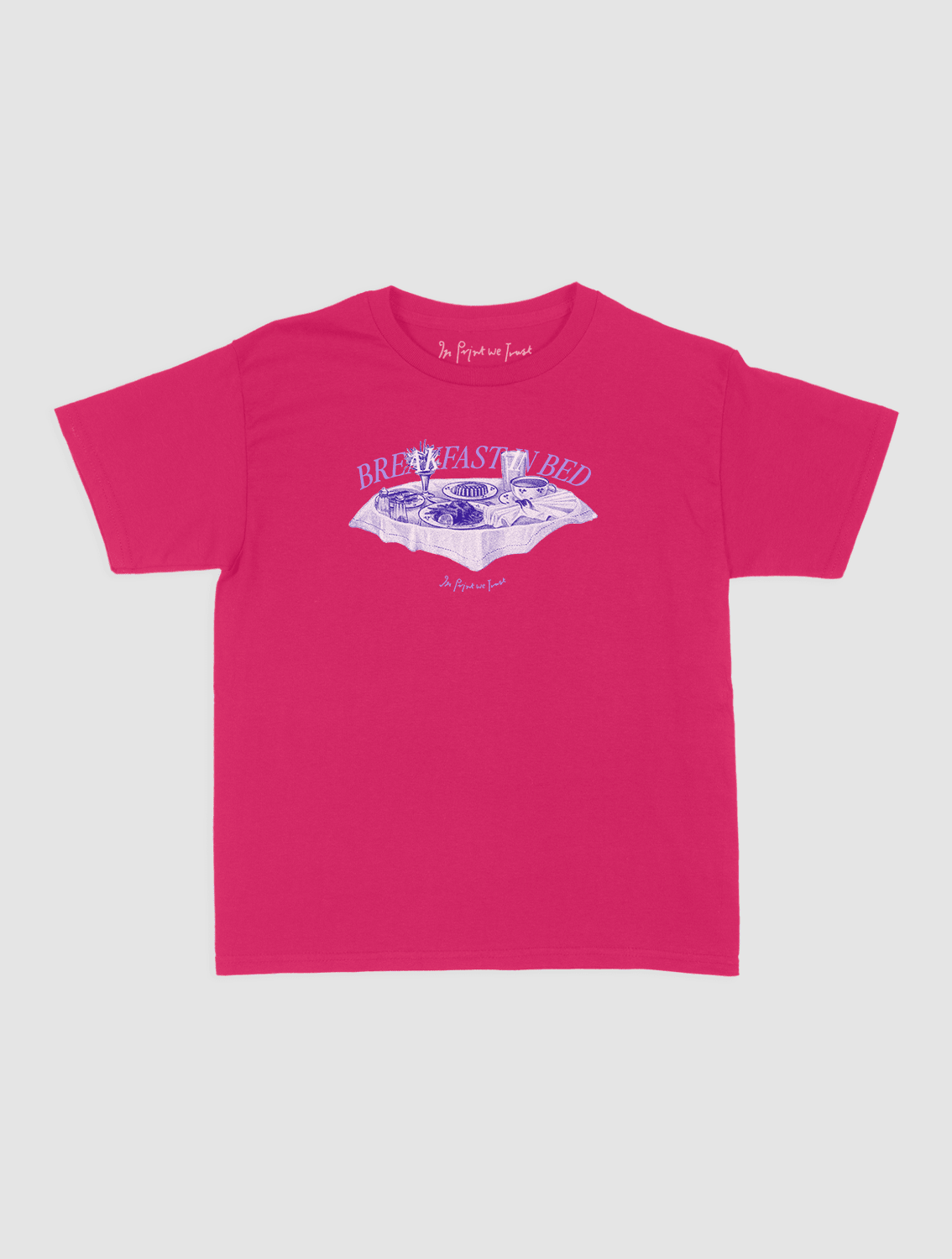 breakfast in bed baby tee - In Print We Trust