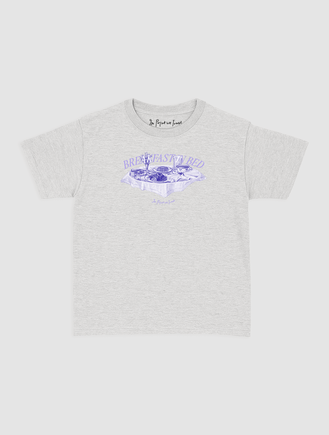 breakfast in bed baby tee - In Print We Trust