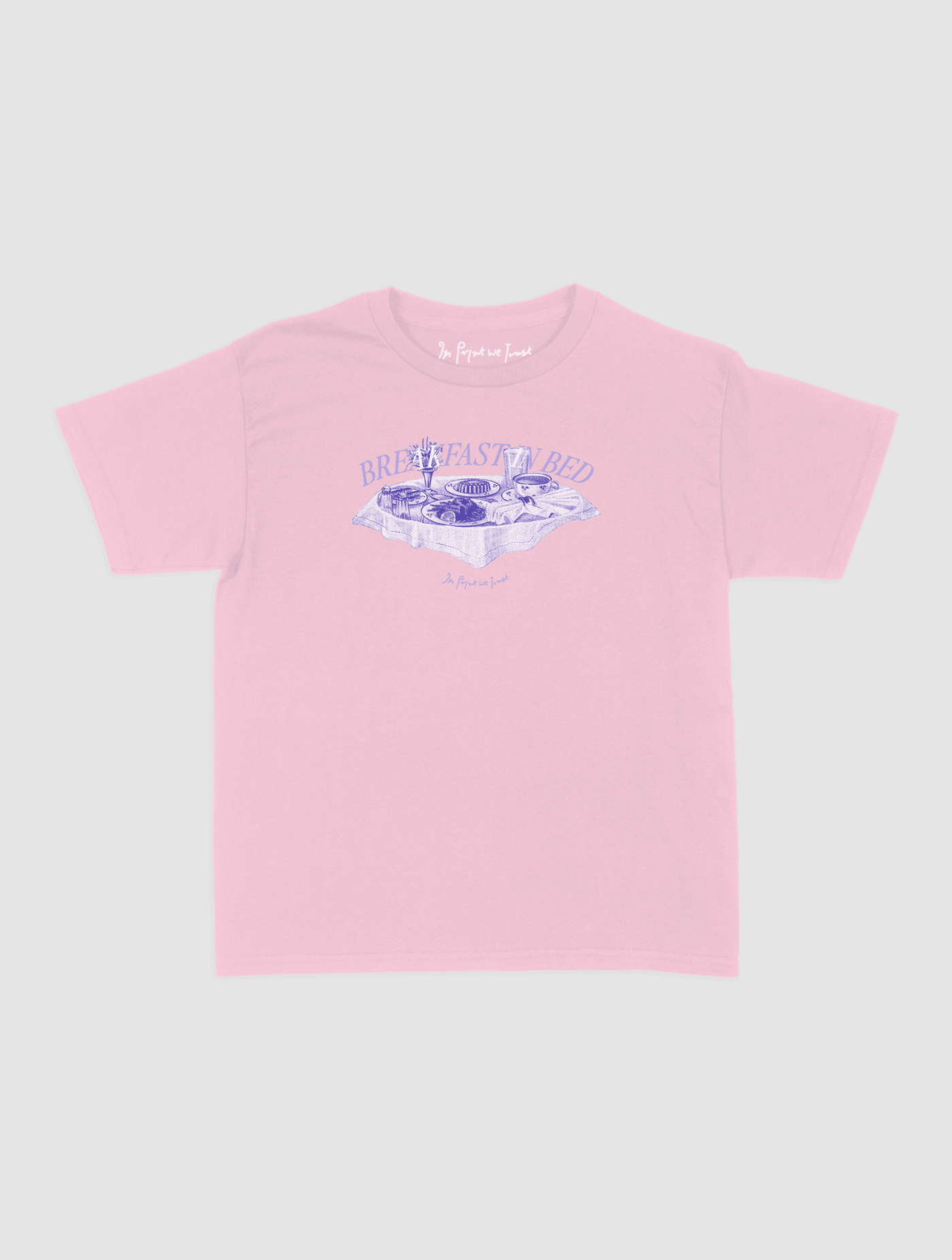 breakfast in bed baby tee - In Print We Trust
