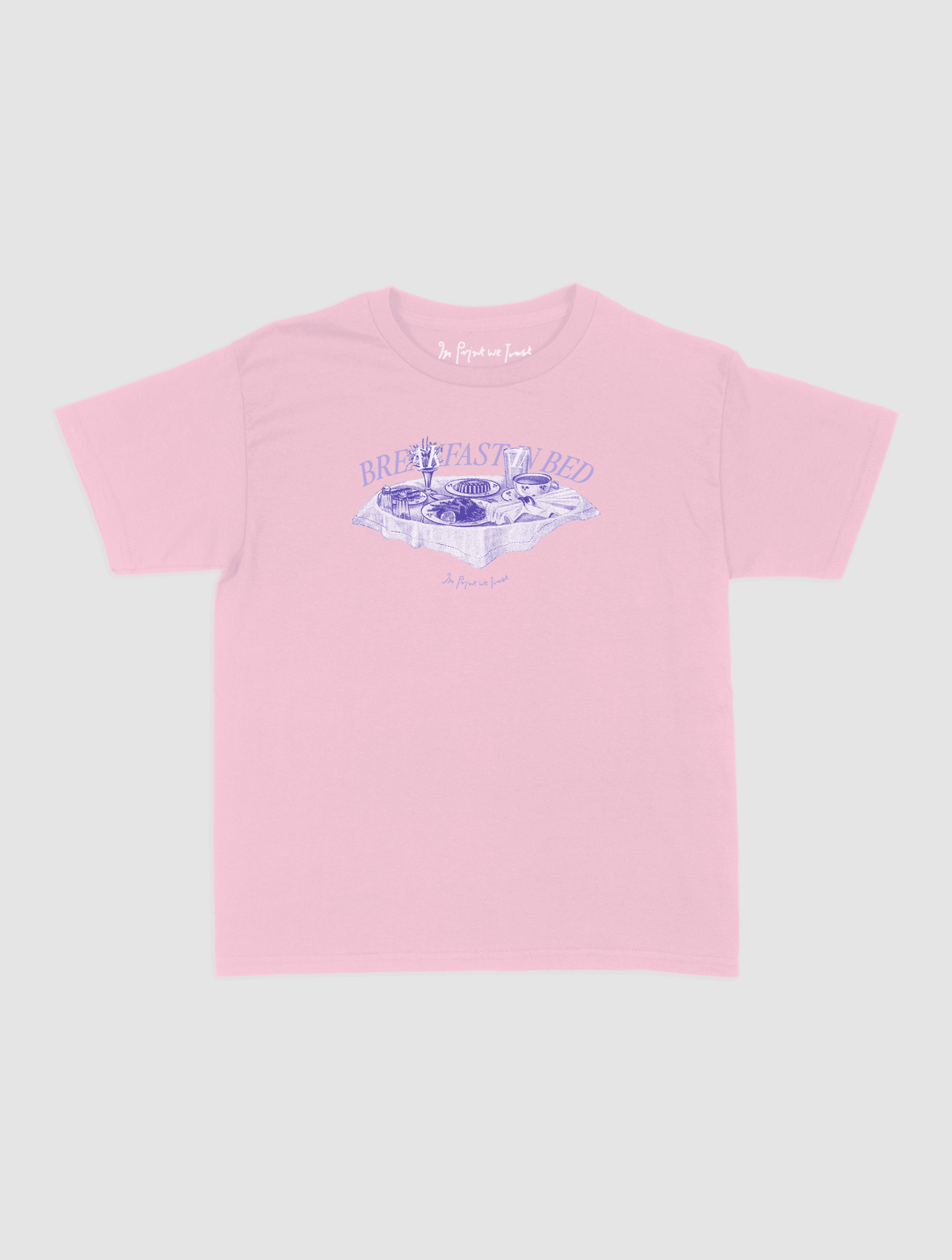 breakfast in bed baby tee - In Print We Trust