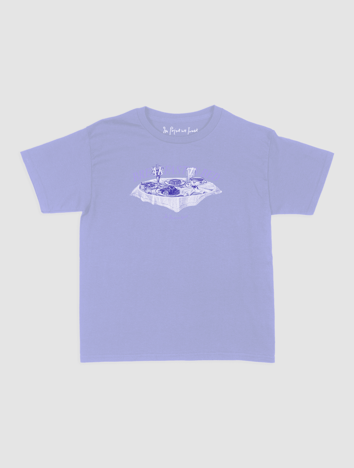 breakfast in bed baby tee - In Print We Trust