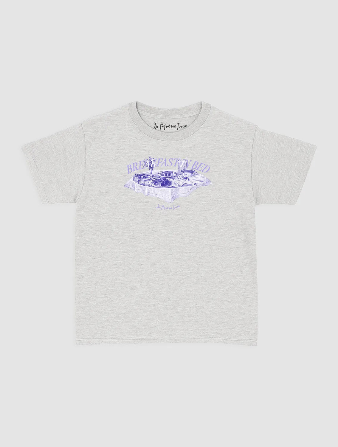 breakfast in bed baby tee - In Print We Trust