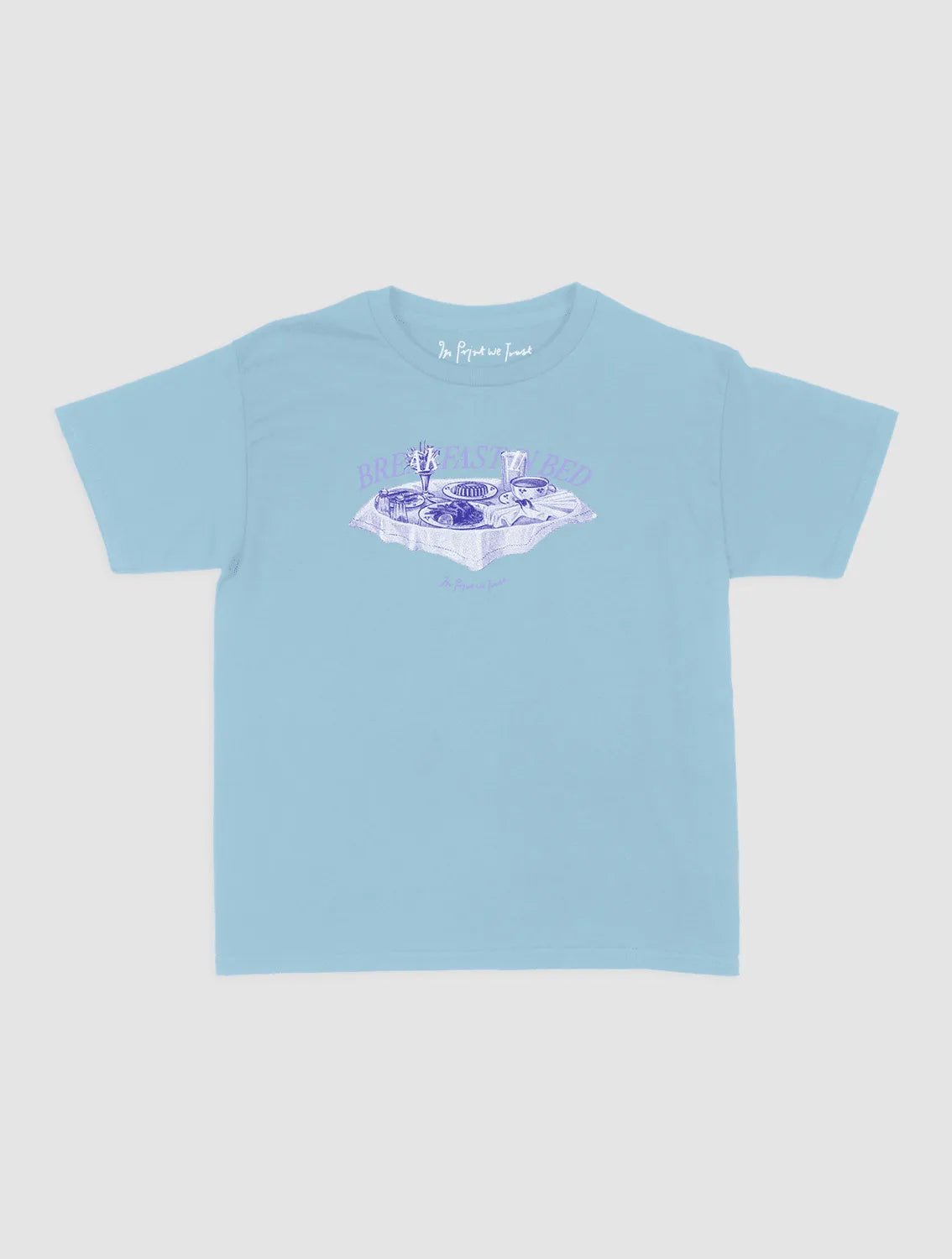 breakfast in bed baby tee - In Print We Trust