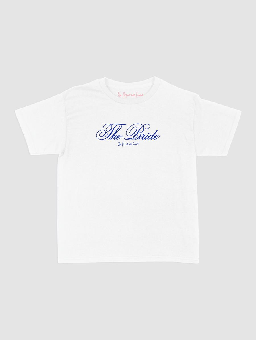 bridal party baby tee - In Print We Trust
