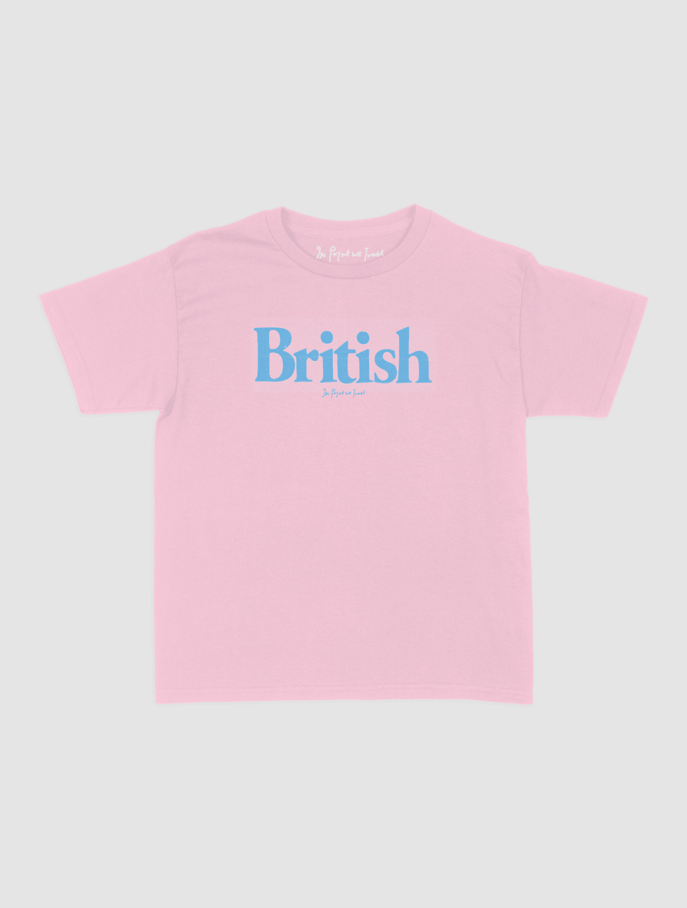 british baby tee - In Print We Trust