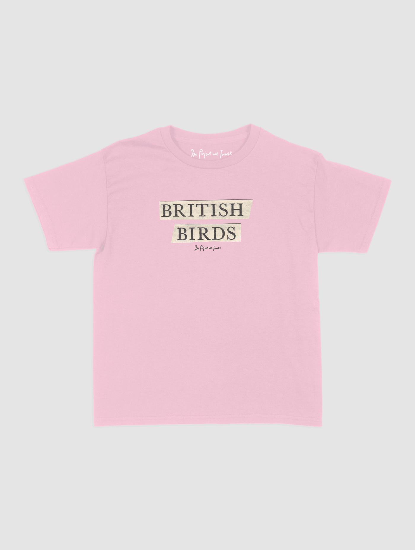 british birds baby tee - In Print We Trust