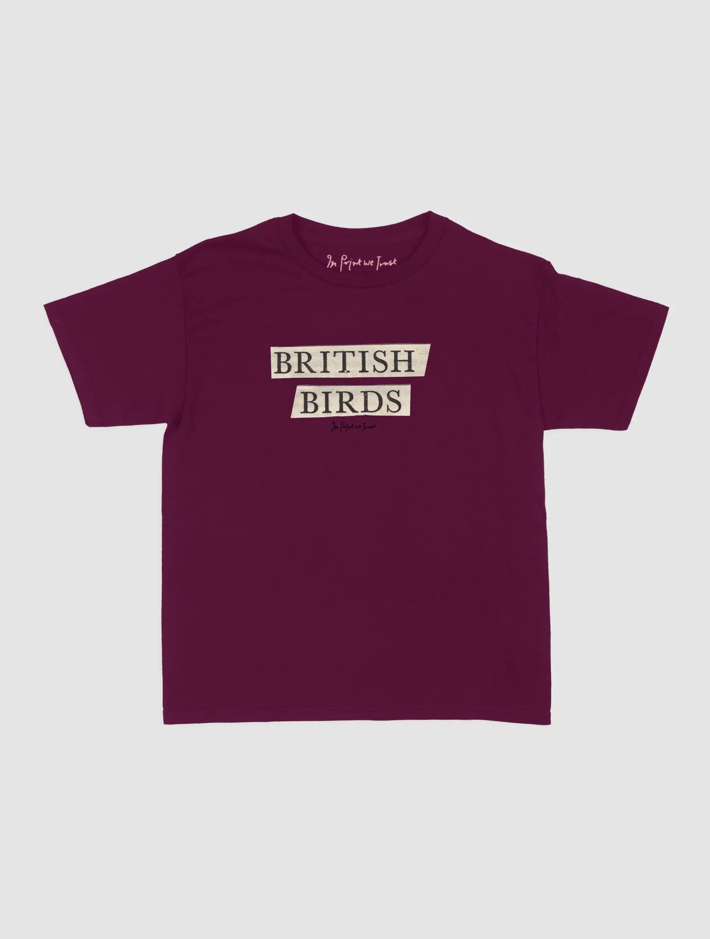 british birds baby tee - In Print We Trust