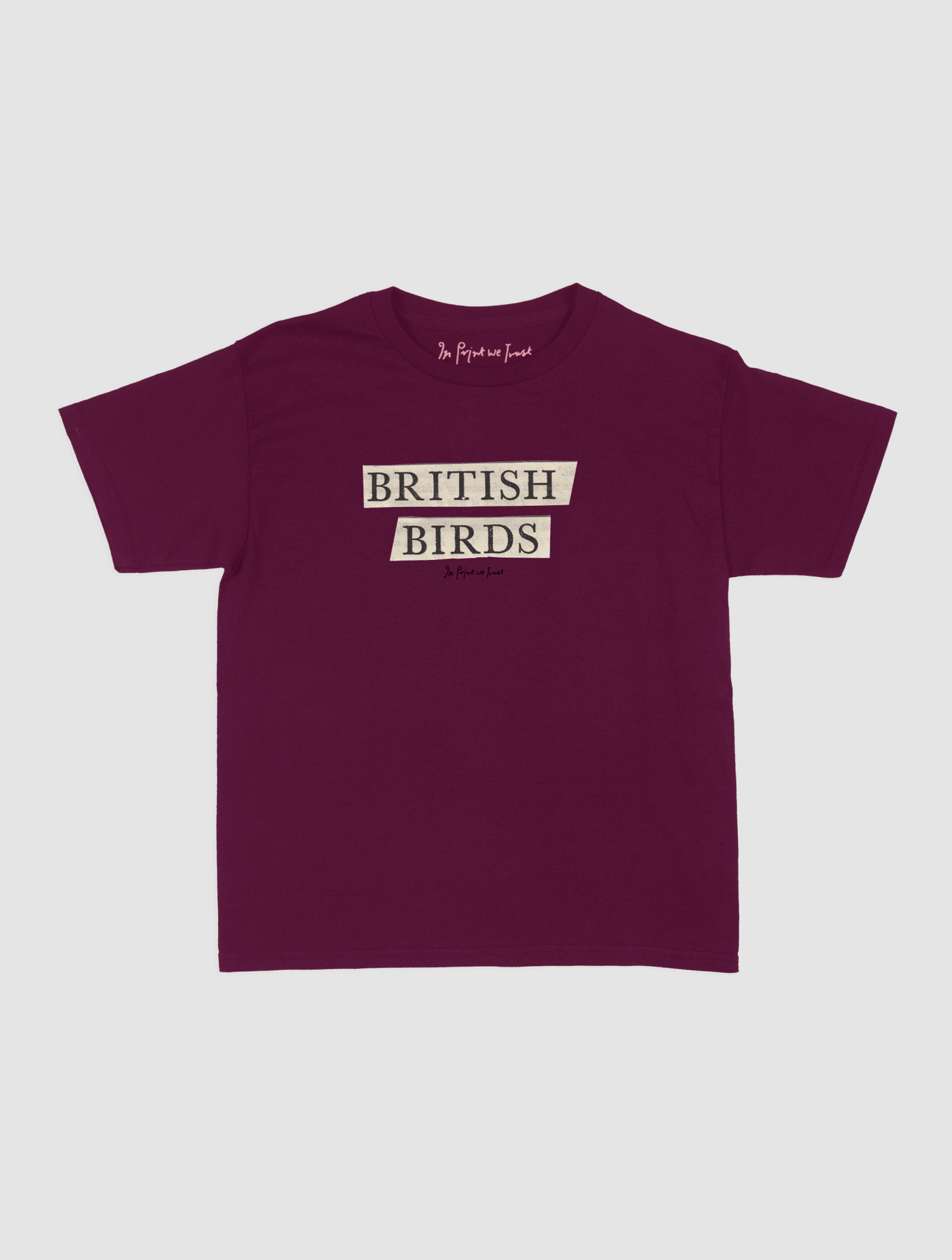 british birds baby tee - In Print We Trust
