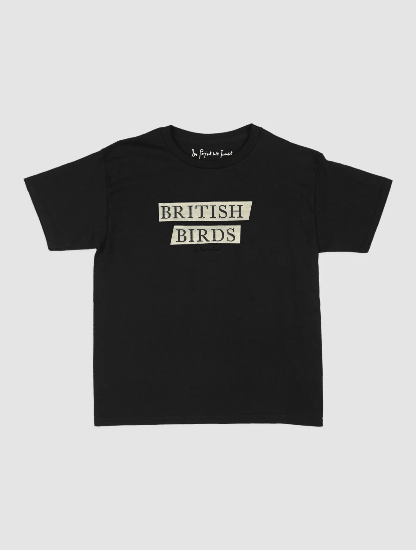 british birds baby tee - In Print We Trust