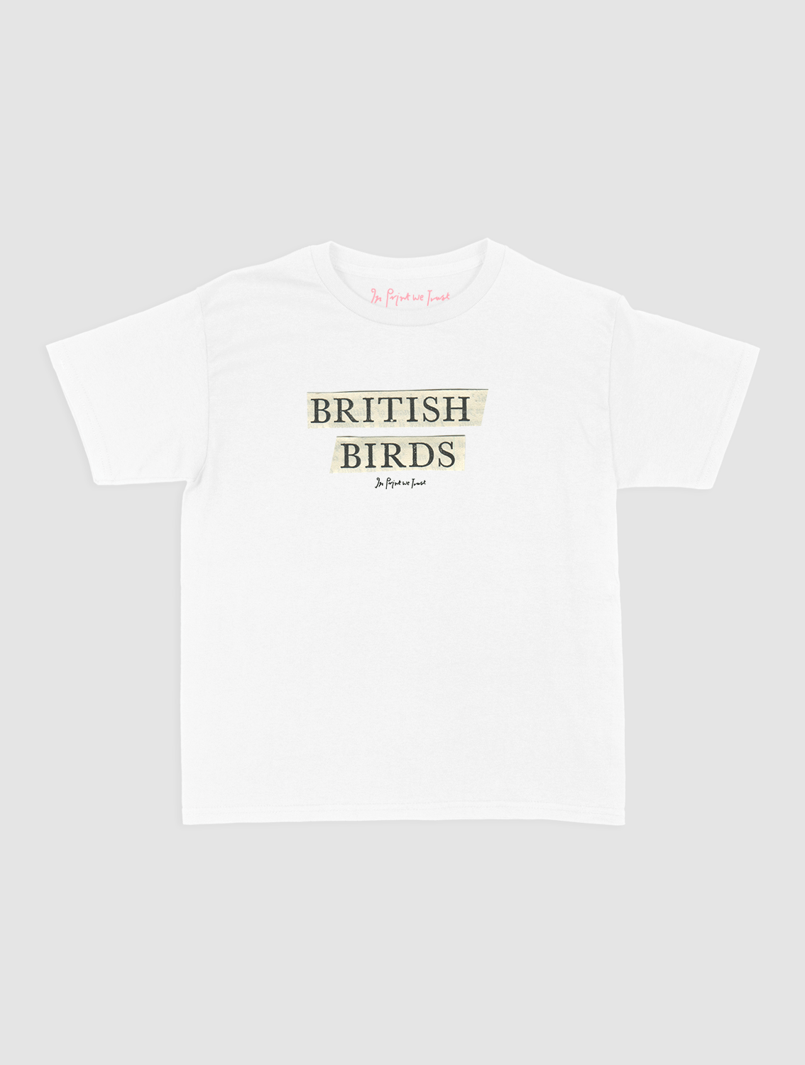 british birds baby tee - In Print We Trust