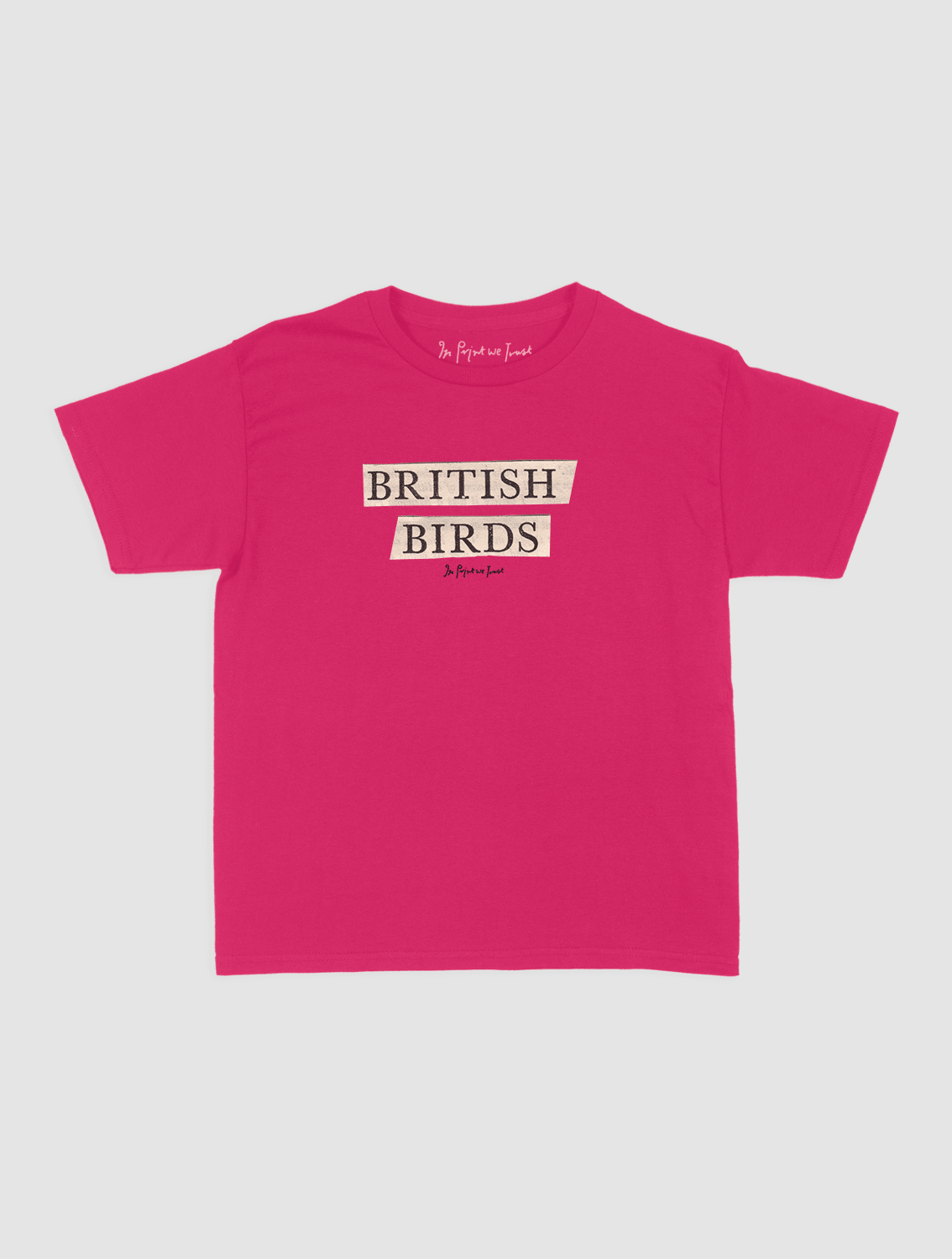 british birds baby tee - In Print We Trust