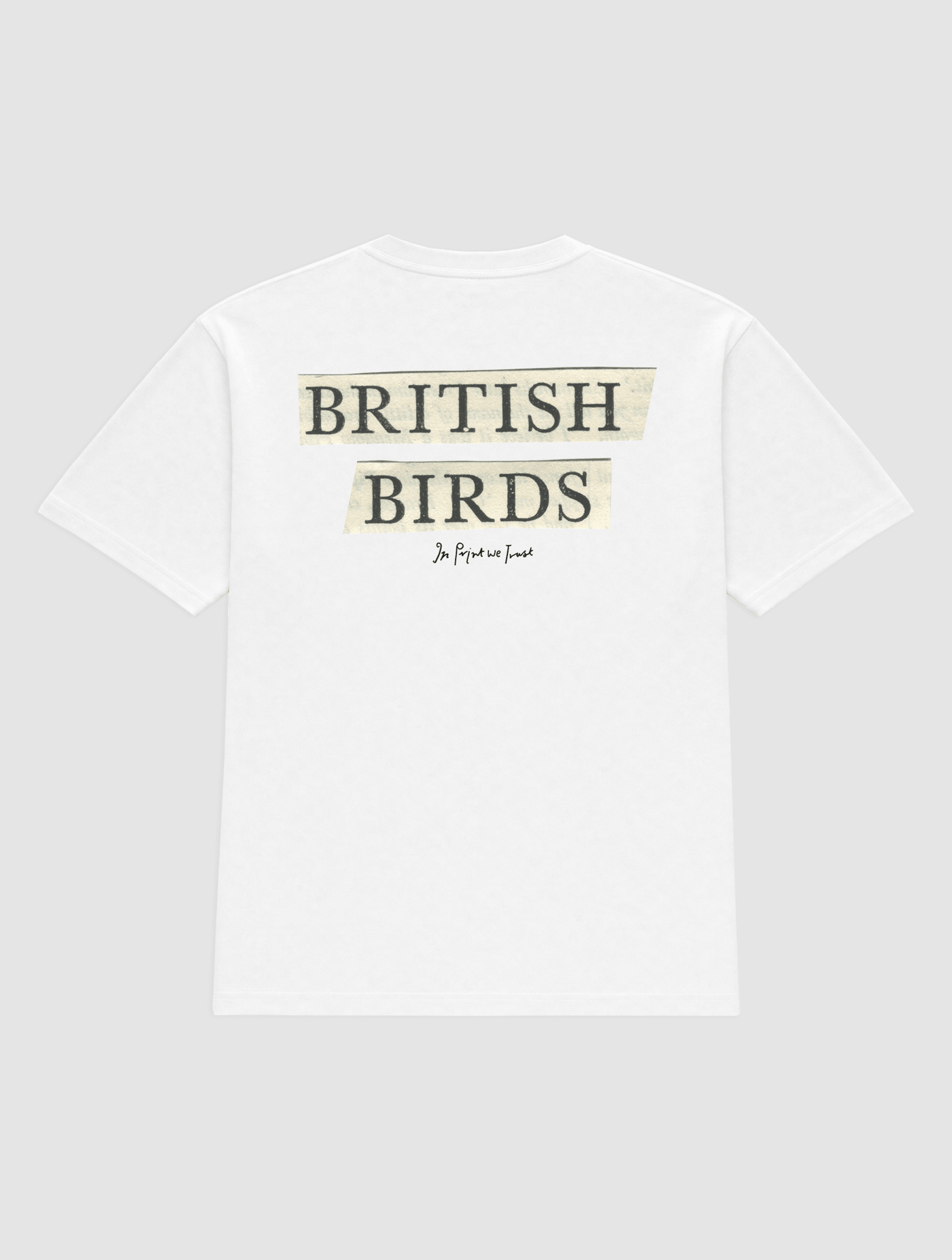 british birds heavyweight tee - In Print We Trust