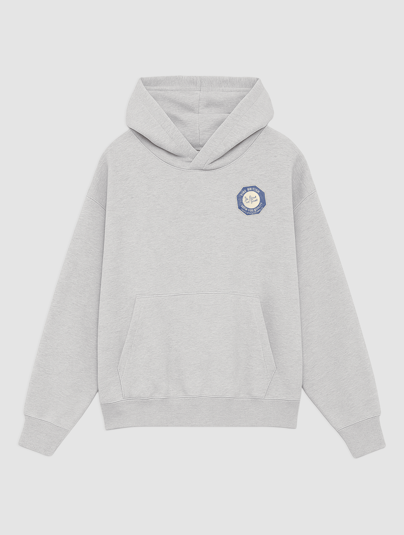 british booze grey hoodie - In Print We Trust