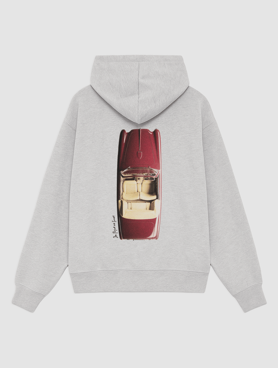 buckle up grey hoodie - In Print We Trust