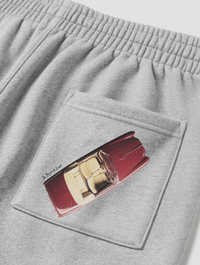 buckle up grey sweatpants - In Print We Trust