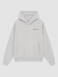 Grauer Kapuzenpullover „Designed in London“