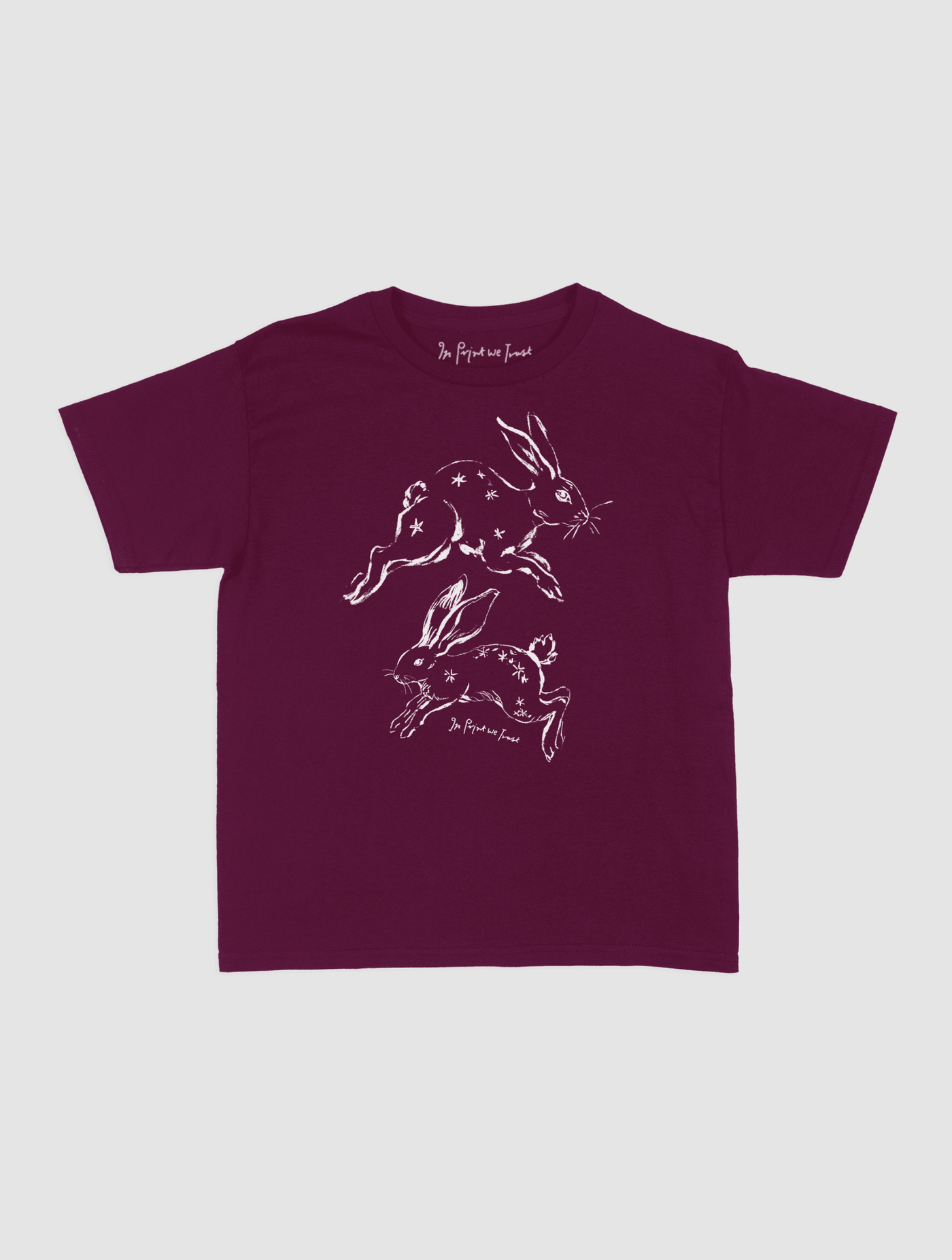 bunny hop baby tee - In Print We Trust