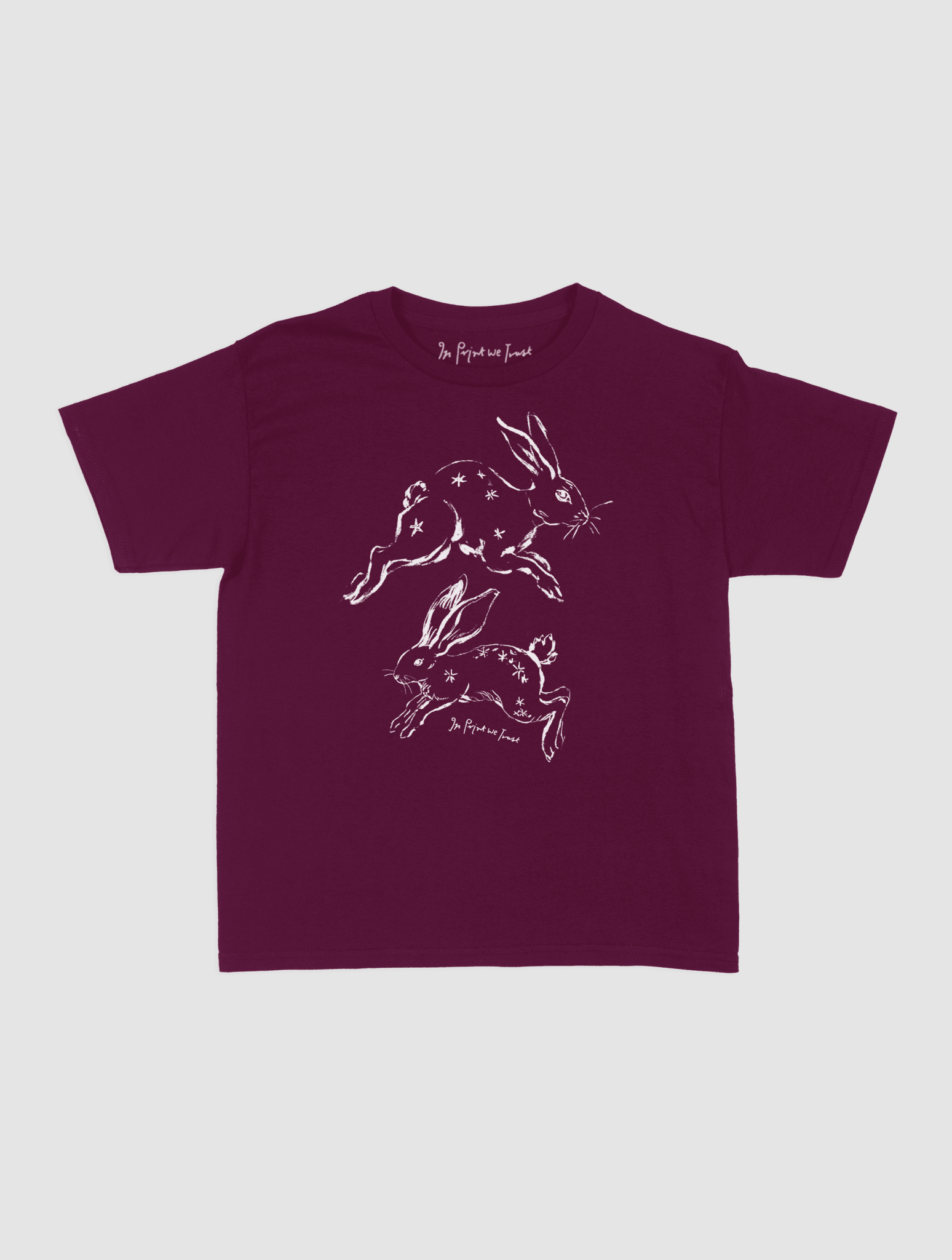bunny hop baby tee - In Print We Trust