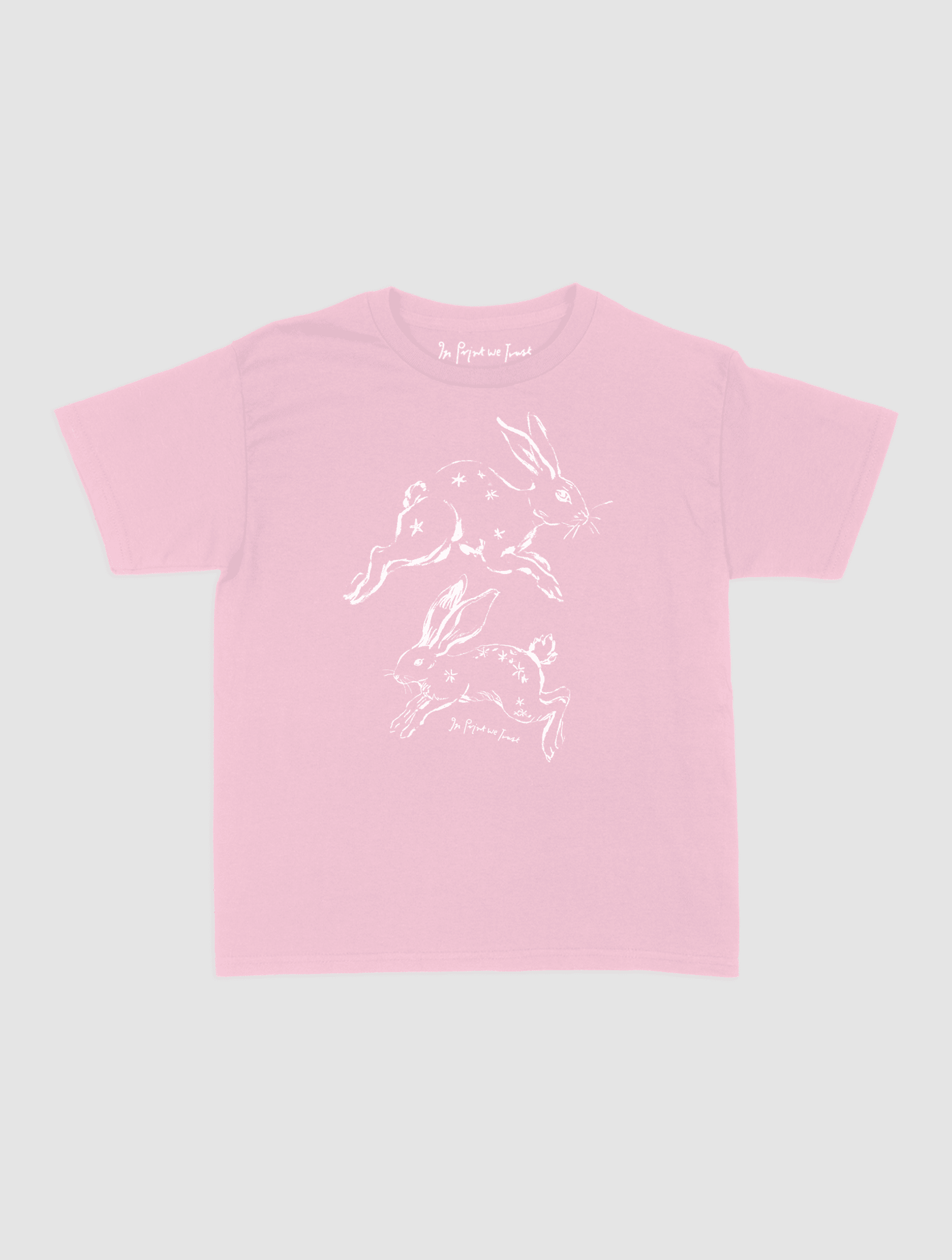 bunny hop baby tee - In Print We Trust