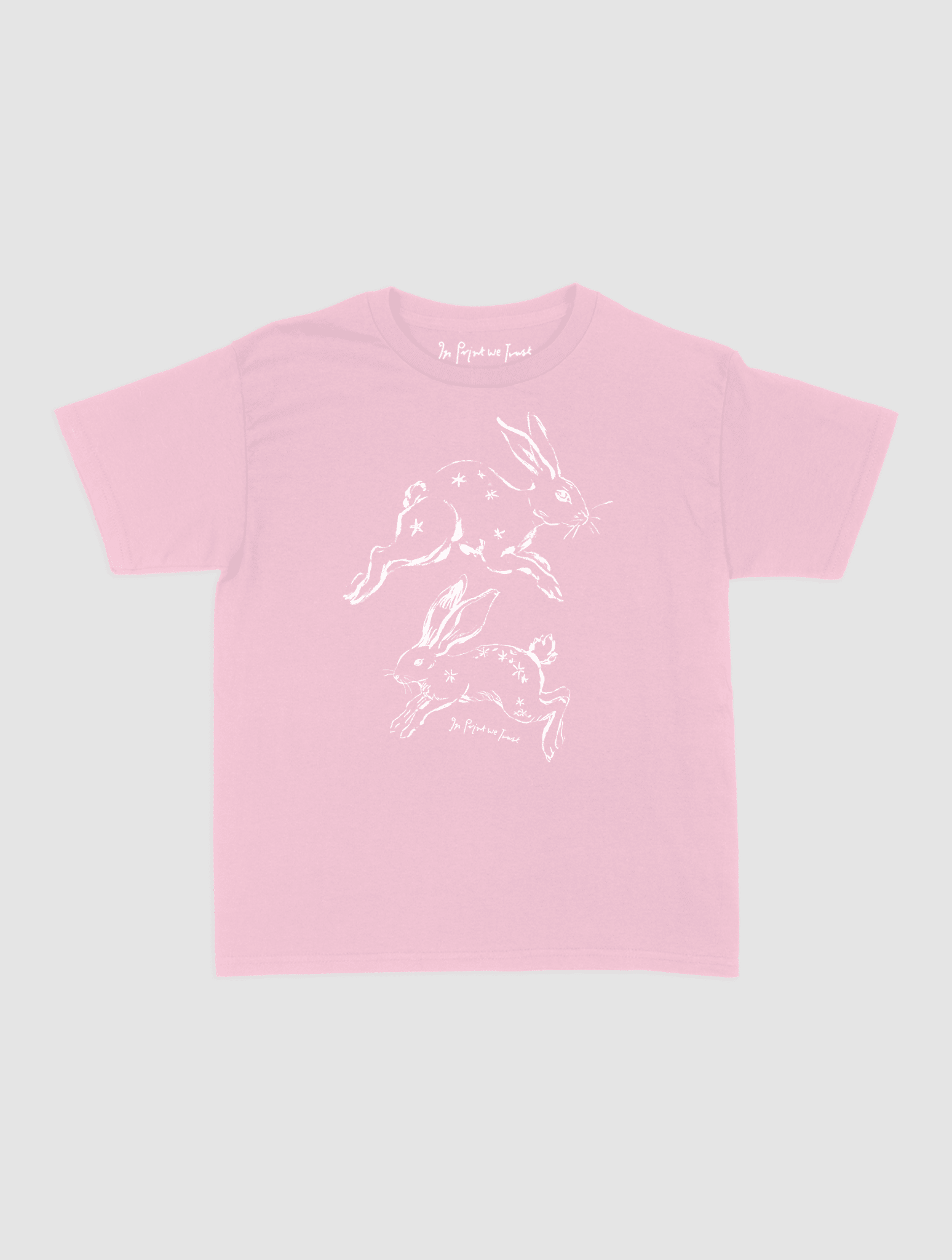 bunny hop baby tee - In Print We Trust