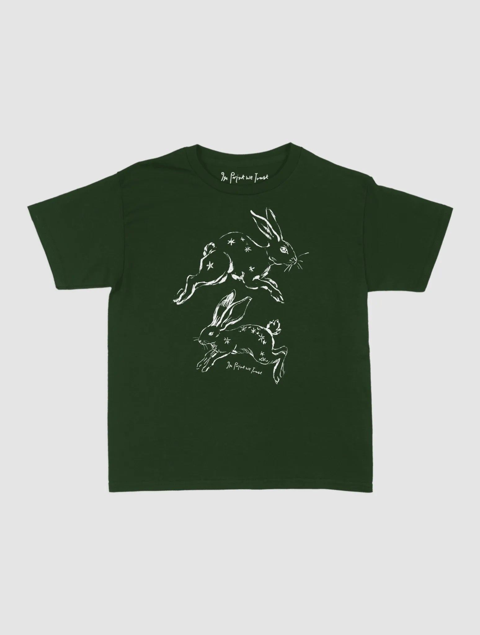 bunny hop baby tee - In Print We Trust