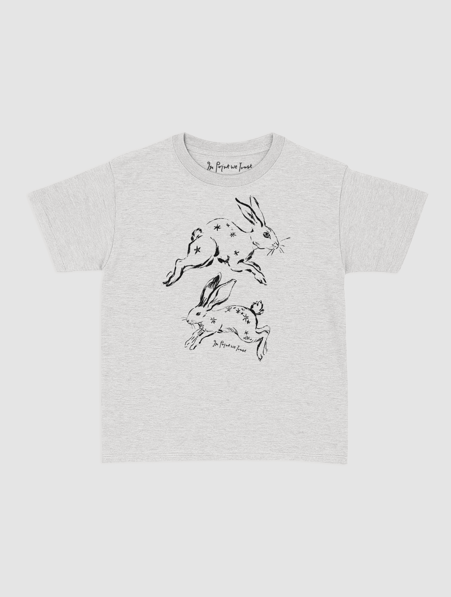 bunny hop baby tee - In Print We Trust