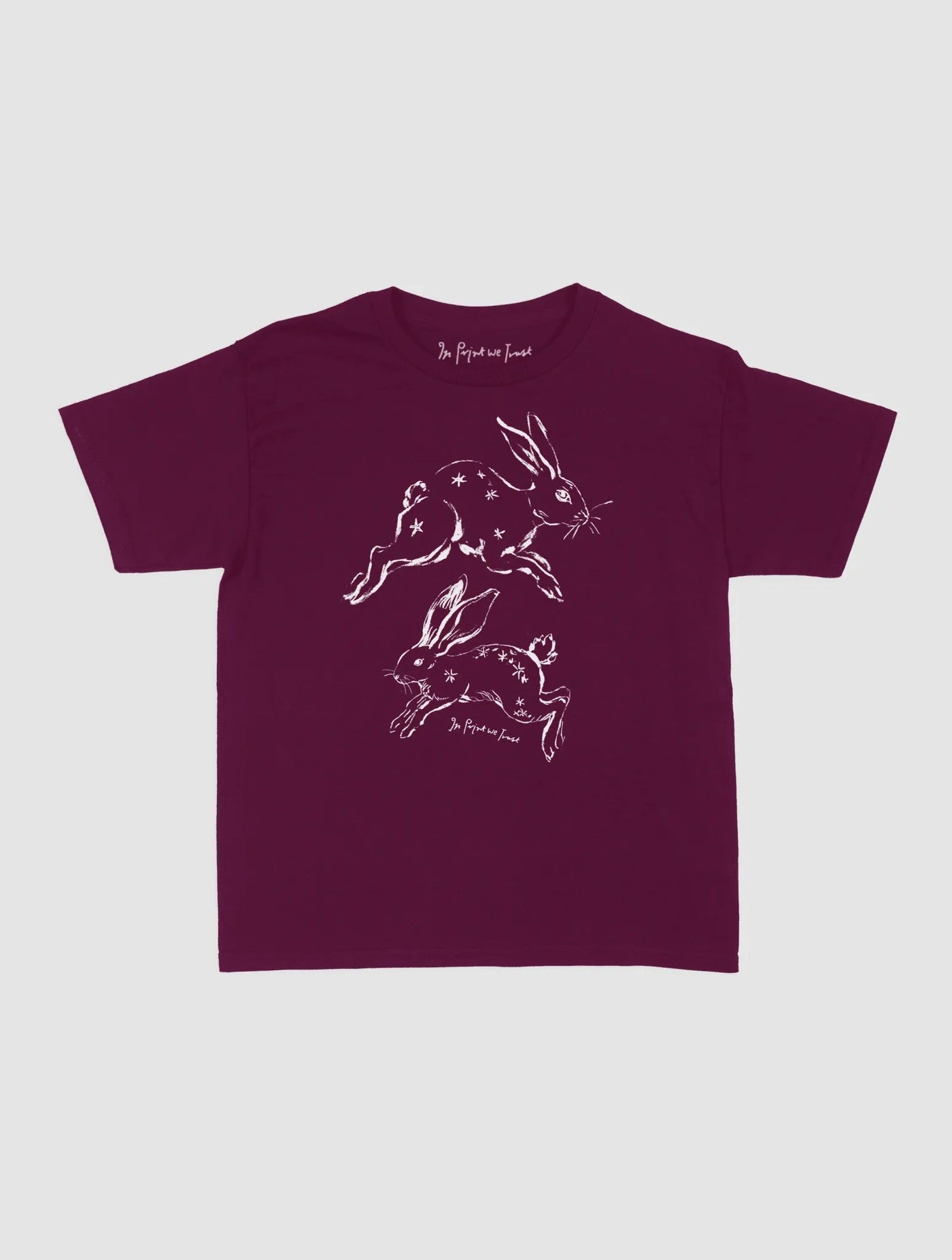 bunny hop baby tee - In Print We Trust