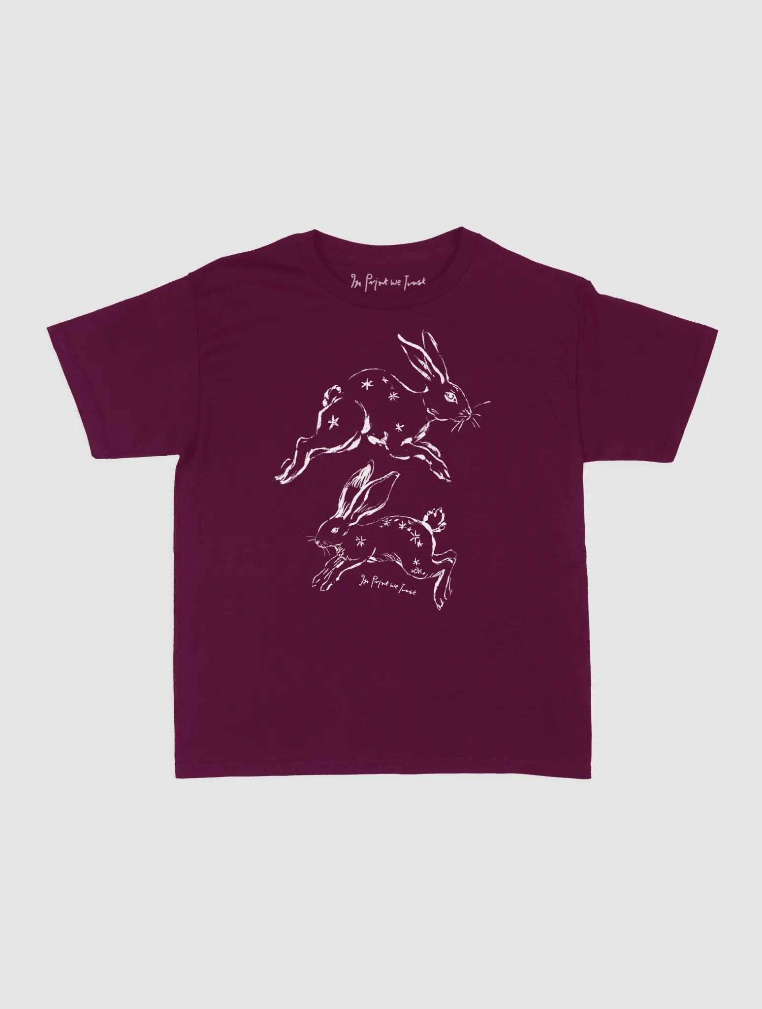 bunny hop baby tee - In Print We Trust