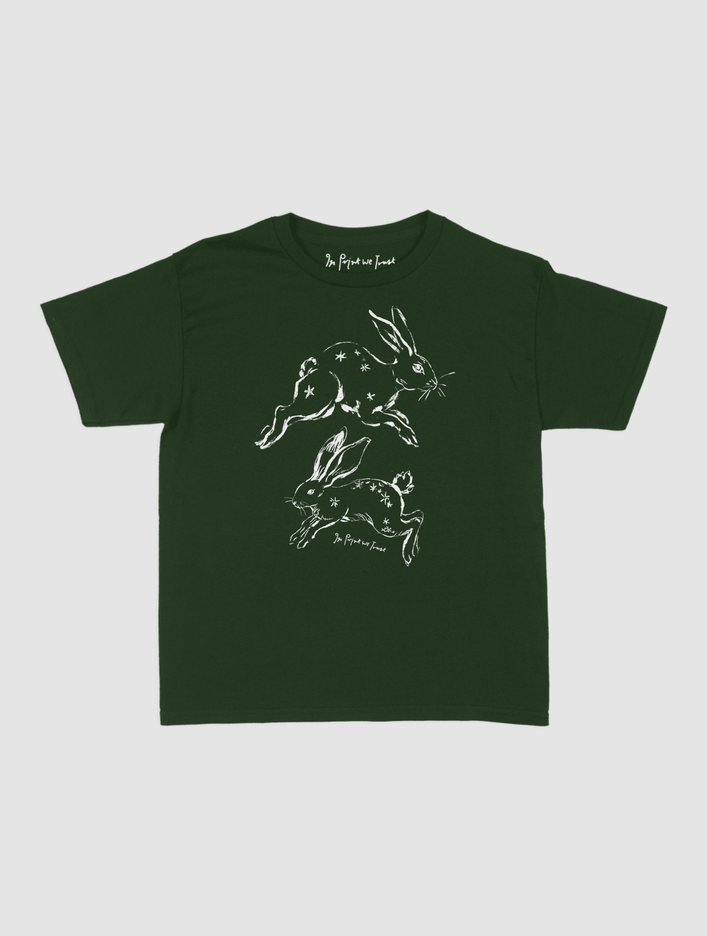 bunny hop baby tee - In Print We Trust