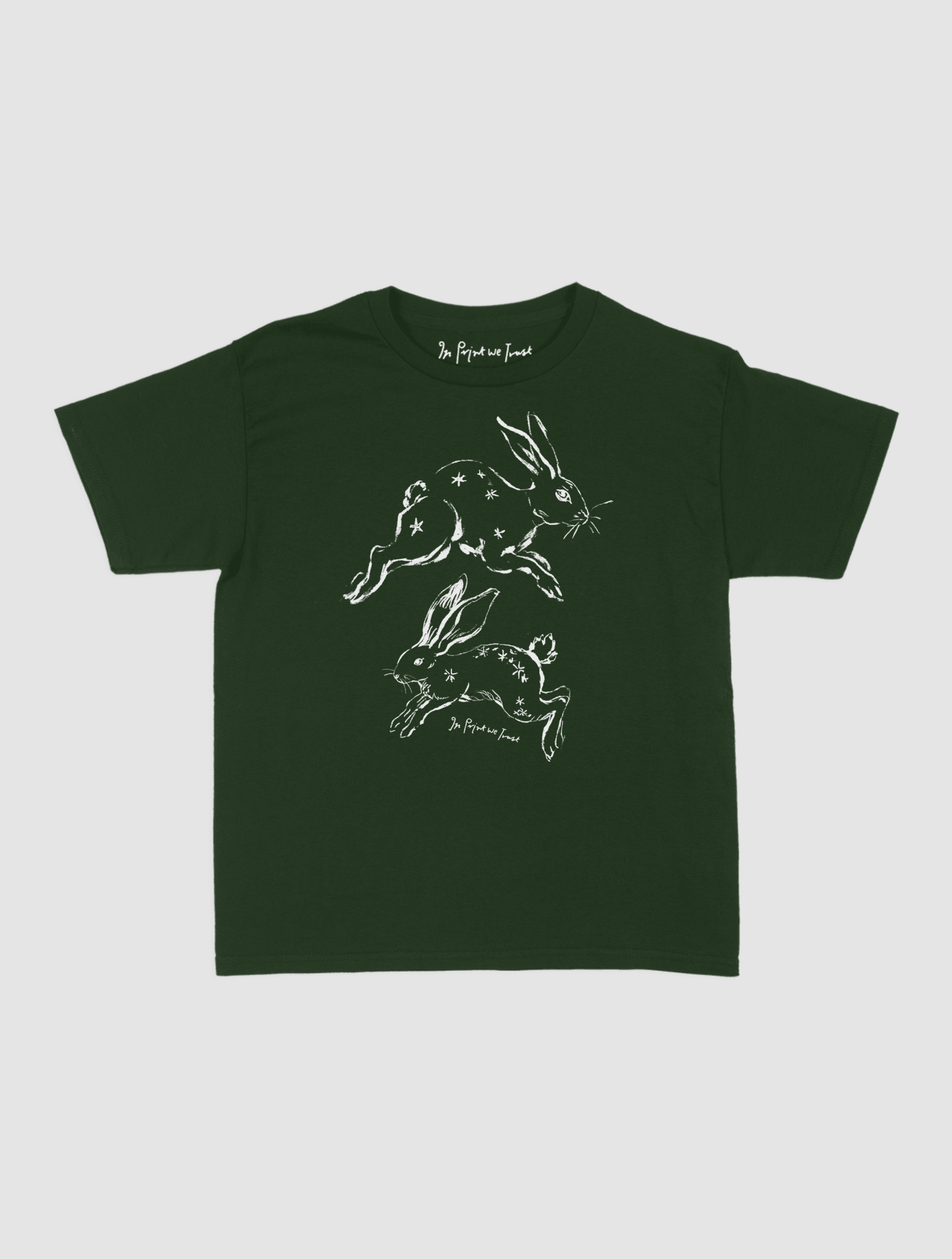 bunny hop baby tee - In Print We Trust