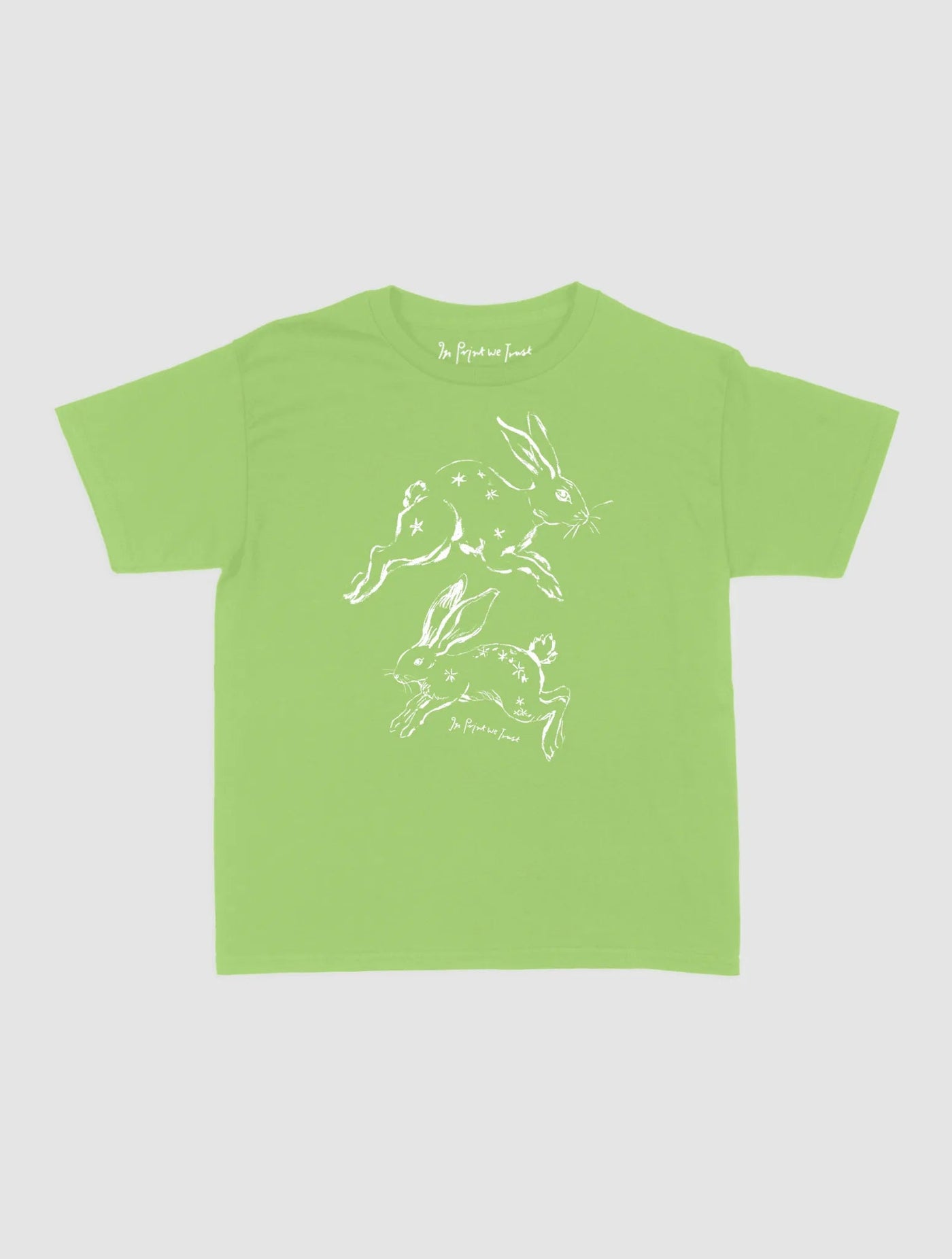 bunny hop baby tee - In Print We Trust