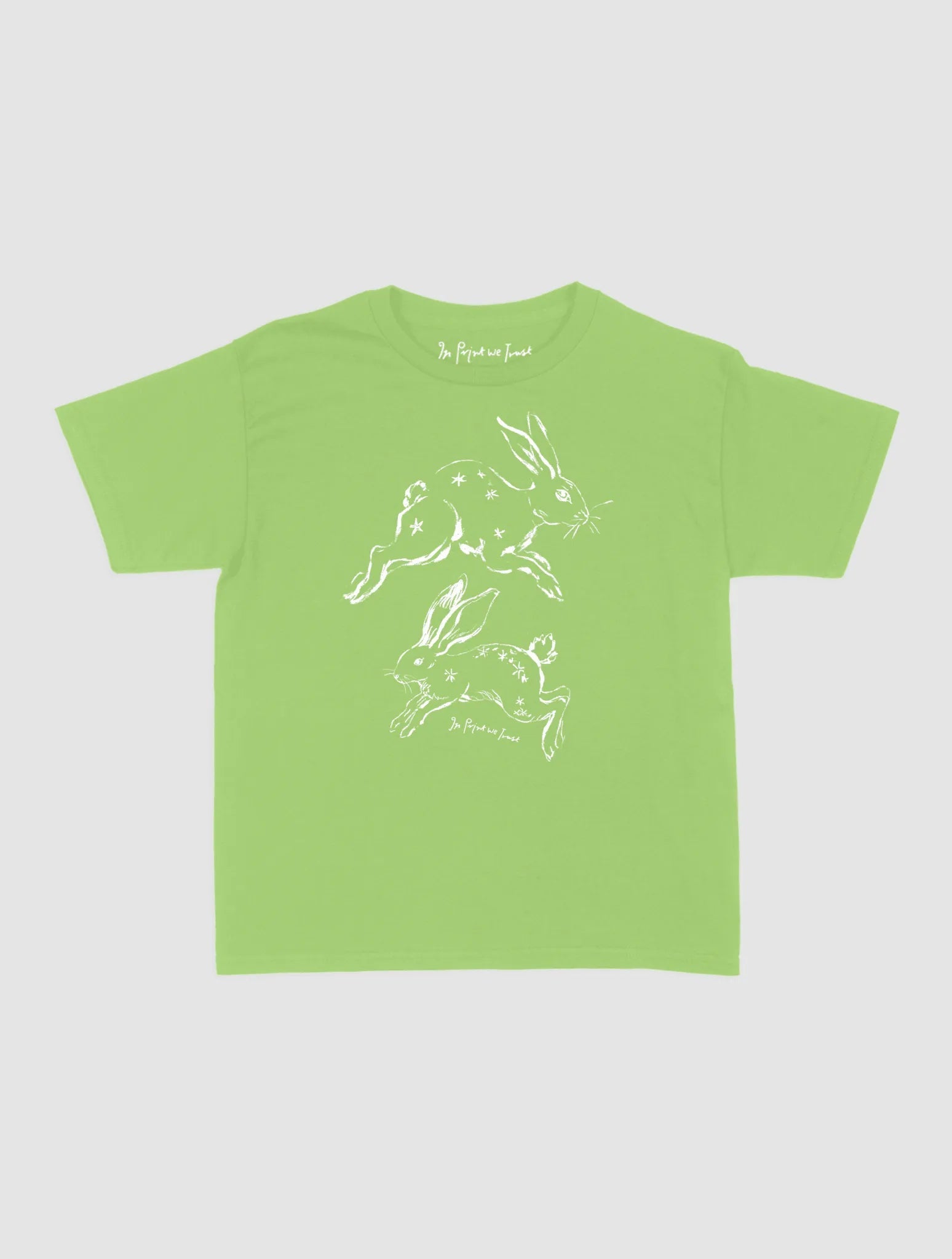 bunny hop baby tee - In Print We Trust