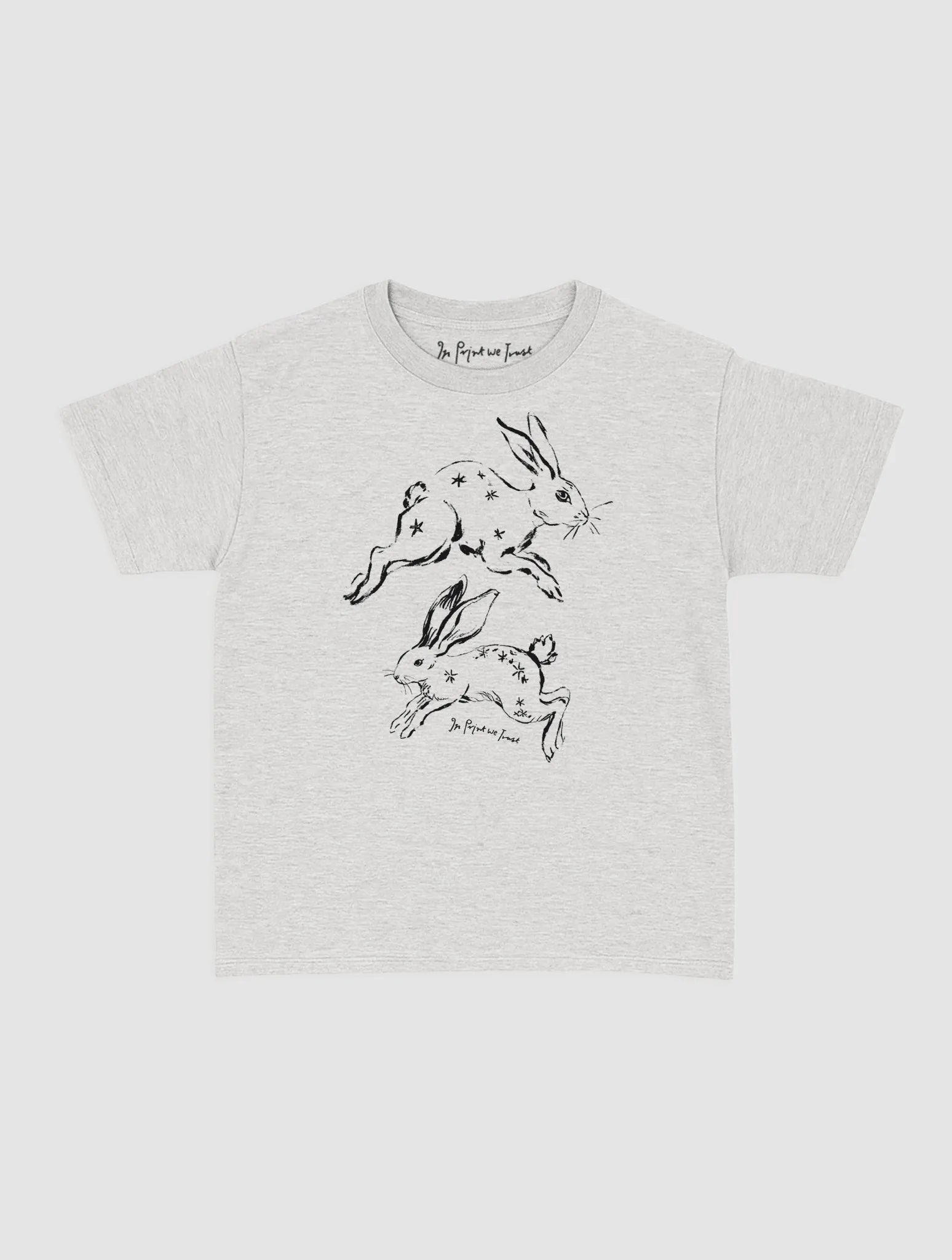 bunny hop baby tee - In Print We Trust