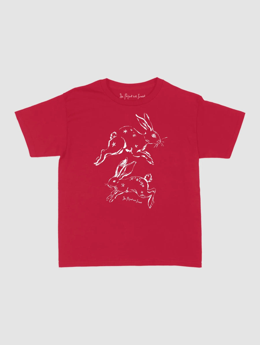bunny hop baby tee - In Print We Trust