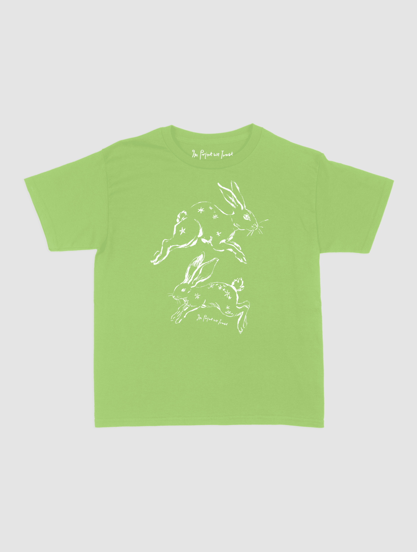 bunny hop baby tee - In Print We Trust