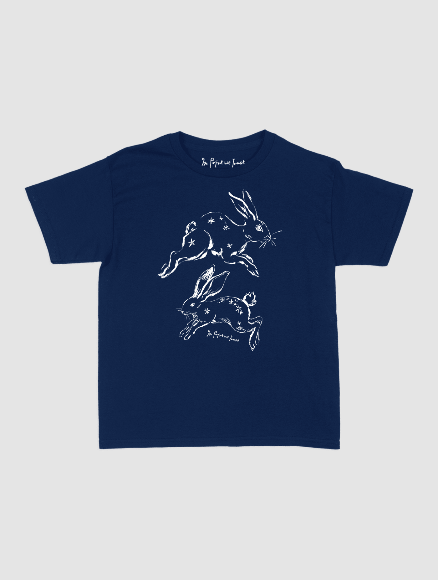 bunny hop baby tee - In Print We Trust