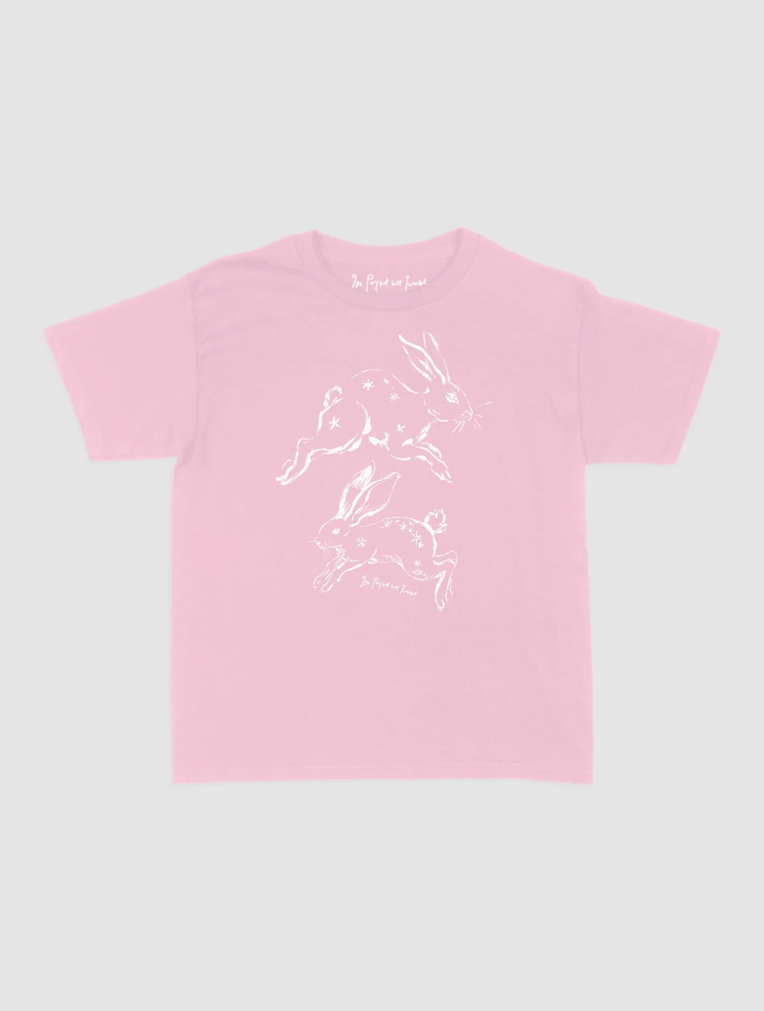 bunny hop baby tee - In Print We Trust
