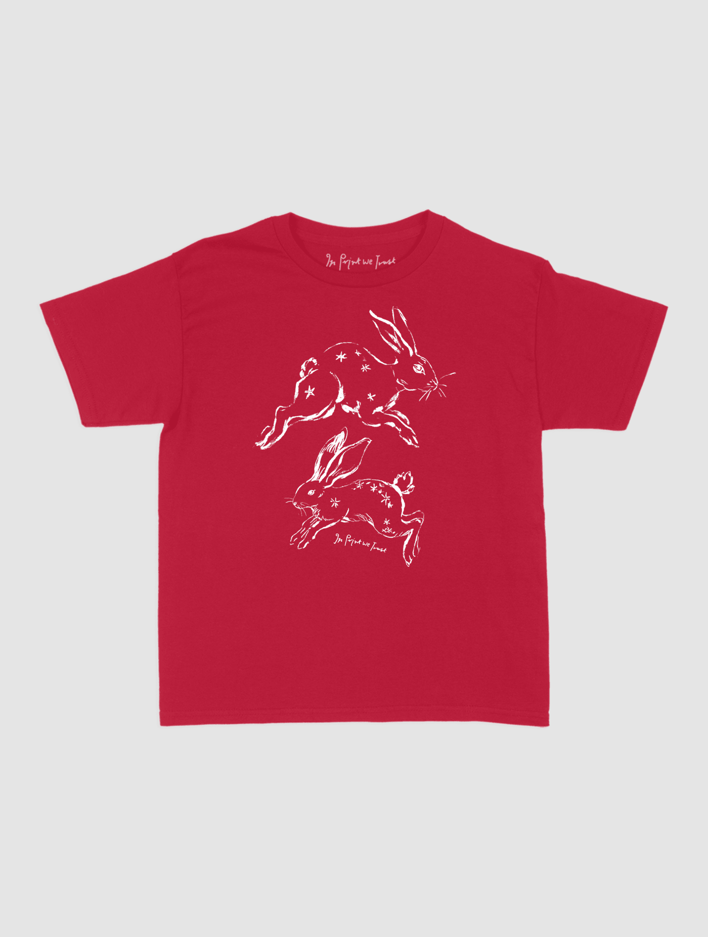 bunny hop baby tee - In Print We Trust