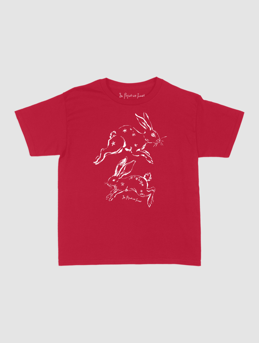 bunny hop baby tee - In Print We Trust