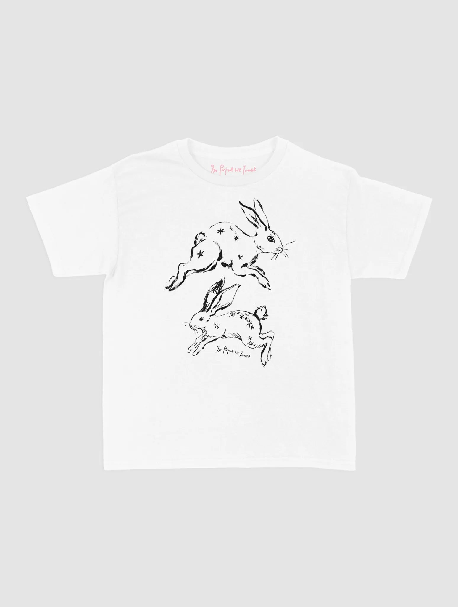 bunny hop baby tee - In Print We Trust