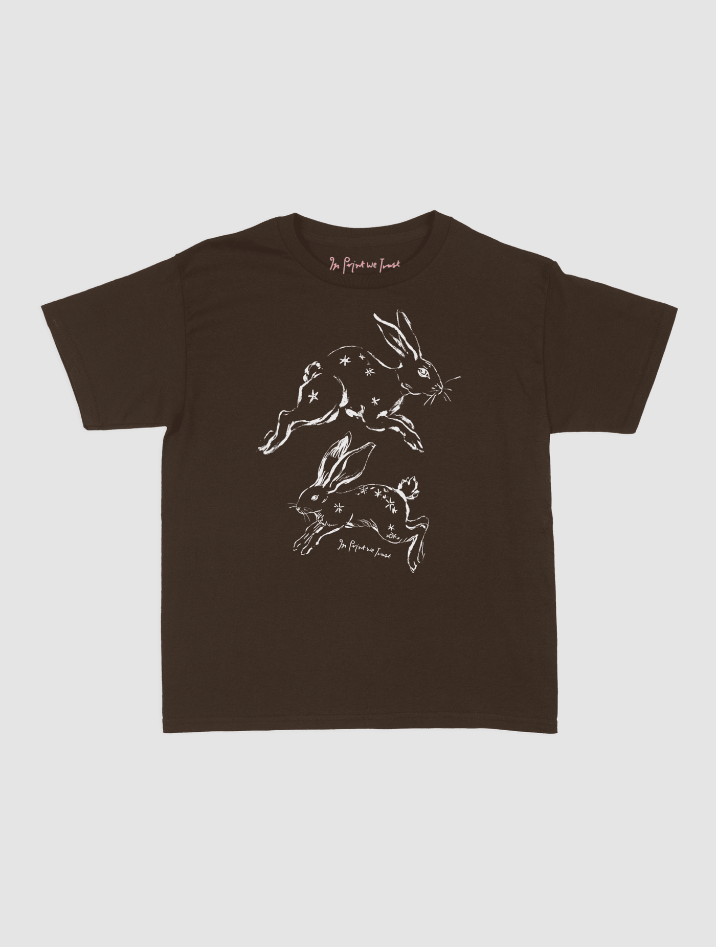 bunny hop baby tee - In Print We Trust