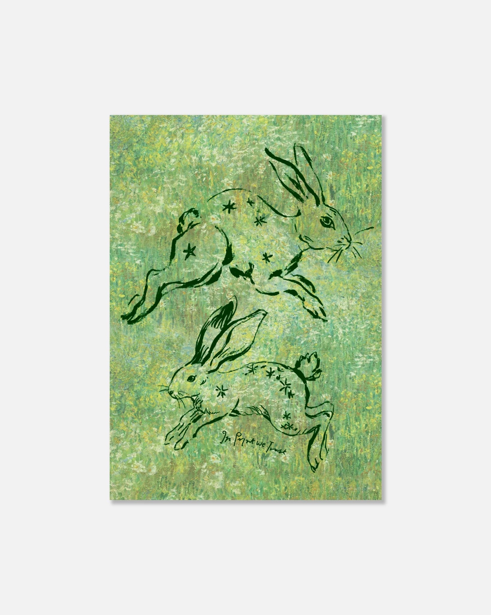 bunny hop print - In Print We Trust
